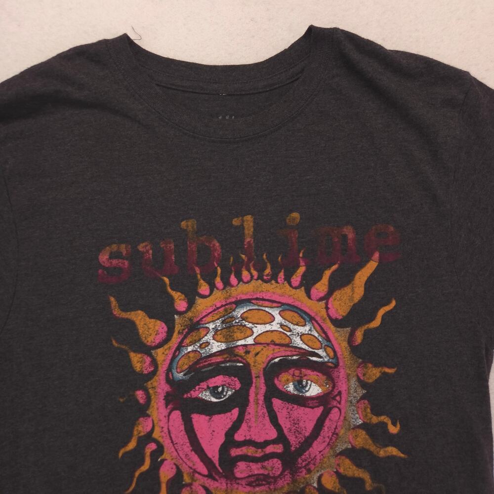 Sublime Band Short Sleeve Crew Neck Graphic T Shirt Mens Size Small S Gray